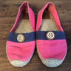 Tory Burch Beacher Canvas Espadrille Flat